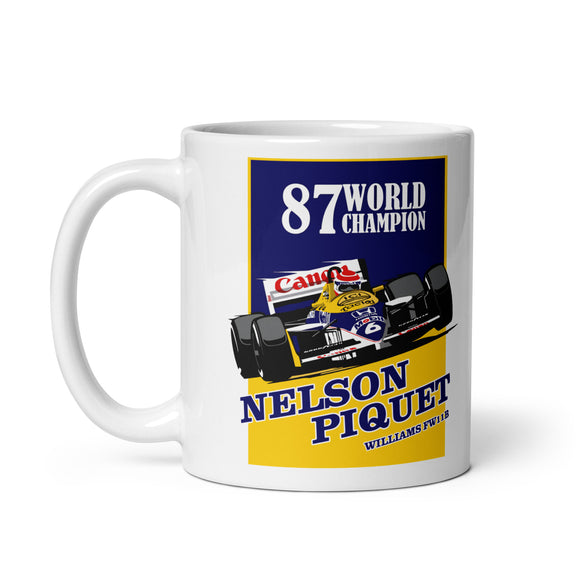 WILLIAMS FW11B - NELSON PIQUET - 1987 F1 SEASON - Mug