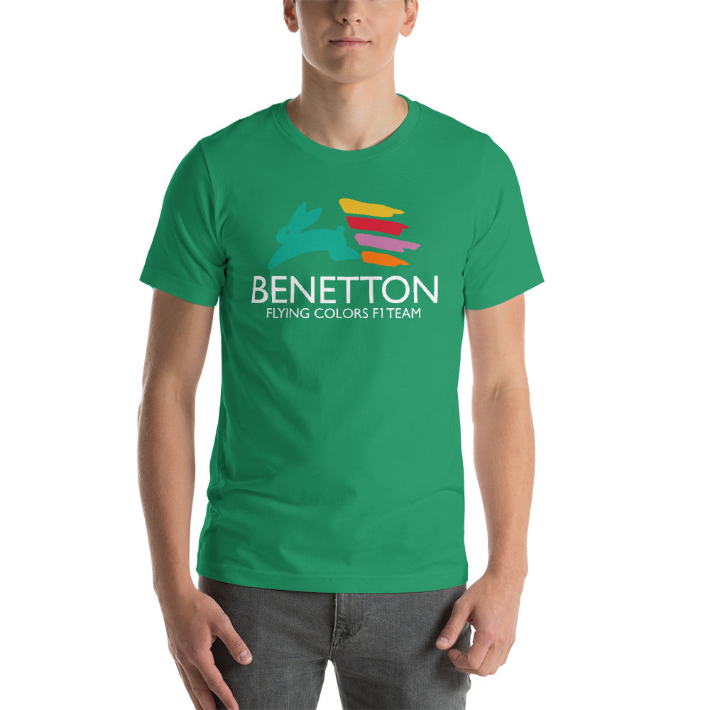 BENETTON FLYING COLORS - 1986 F1 SEASON - Short-Sleeve Unisex T-Shirt –  RACING RETRO