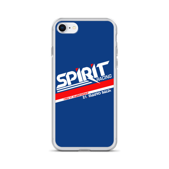 SPIRIT RACING - MAURO BALDI - 1985 F1 SEASON - iPhone Case