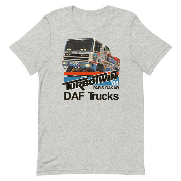 DAF TRUCKS TURBO TWIN - PARIS-DAKAR 1988 (V2) - Unisex t-shirt