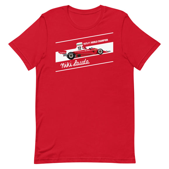 FERRARI 312T - NIKI LAUDA - 1975 F1 SEASON - Unisex t-shirt