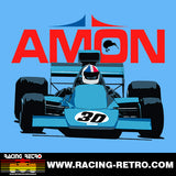 AMON AF101 - 1974 F1 SEASON (V2) - Short-Sleeve Unisex T-Shirt