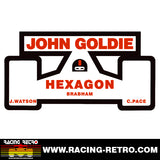 JOHN GOLDIE RACING WITH HEXAGON - 1974 F1 SEASON - Short-Sleeve Unisex T-Shirt