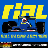 RIAL ARC1 - 1988 F1 SEASON - Unisex Hoodie