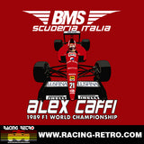 SCUDERIA ITALIA DALLARA F189 - ALEX CAFFI - 1989 F1 SEASON - Unisex t-shirt