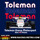 TOLEMAN TG184 - AYRTON SENNA - 1984 F1 SEASON (V1) - Unisex Hoodie