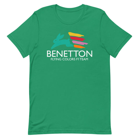 BENETTON FLYING COLORS - 1986 F1 SEASON - Short-Sleeve Unisex T-Shirt