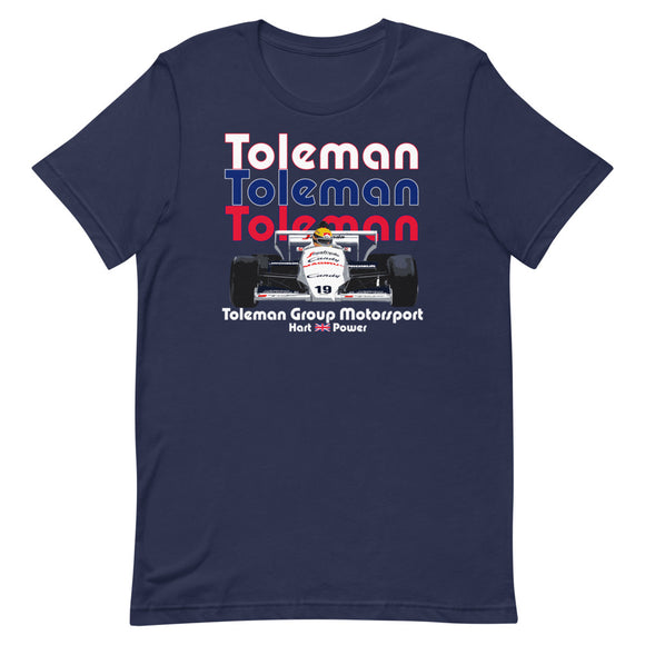 TOLEMAN TG184 - AYRTON SENNA - 1984 F1 SEASON (V1) - Short-Sleeve Unisex T-Shirt