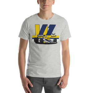 WILLIAMS FW10 - NIGEL MANSELL - 1985 F1 SEASON - Unisex t-shirt